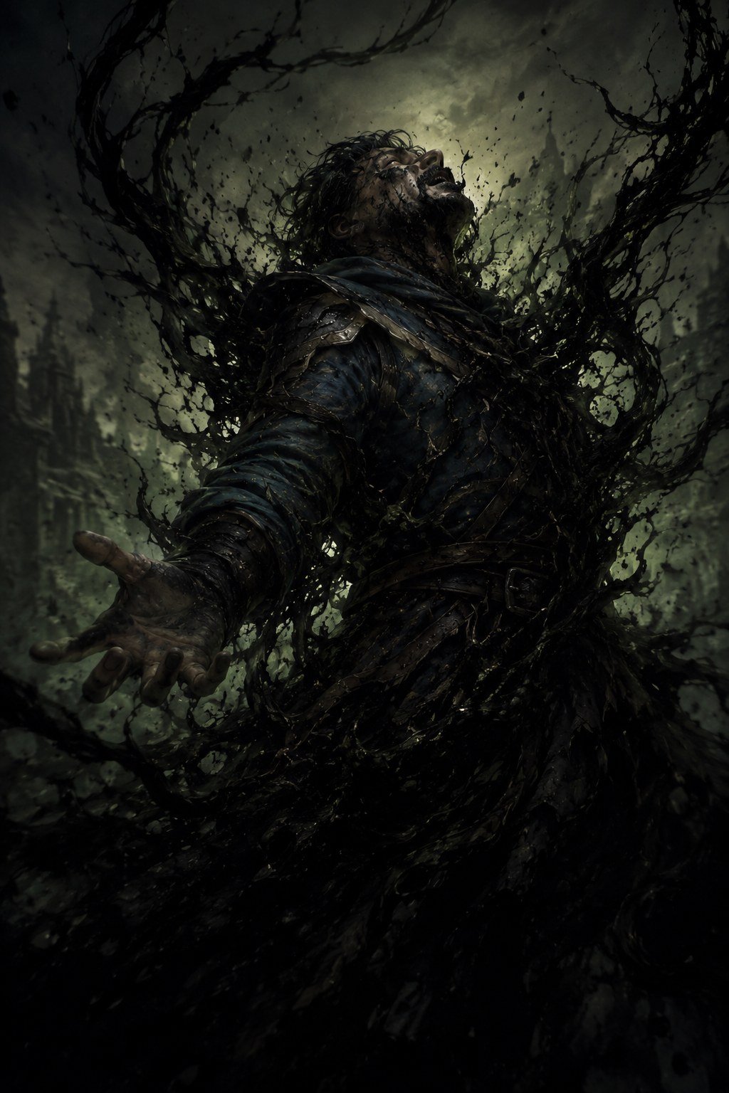 Consumed by the Blight Dark Pact card art