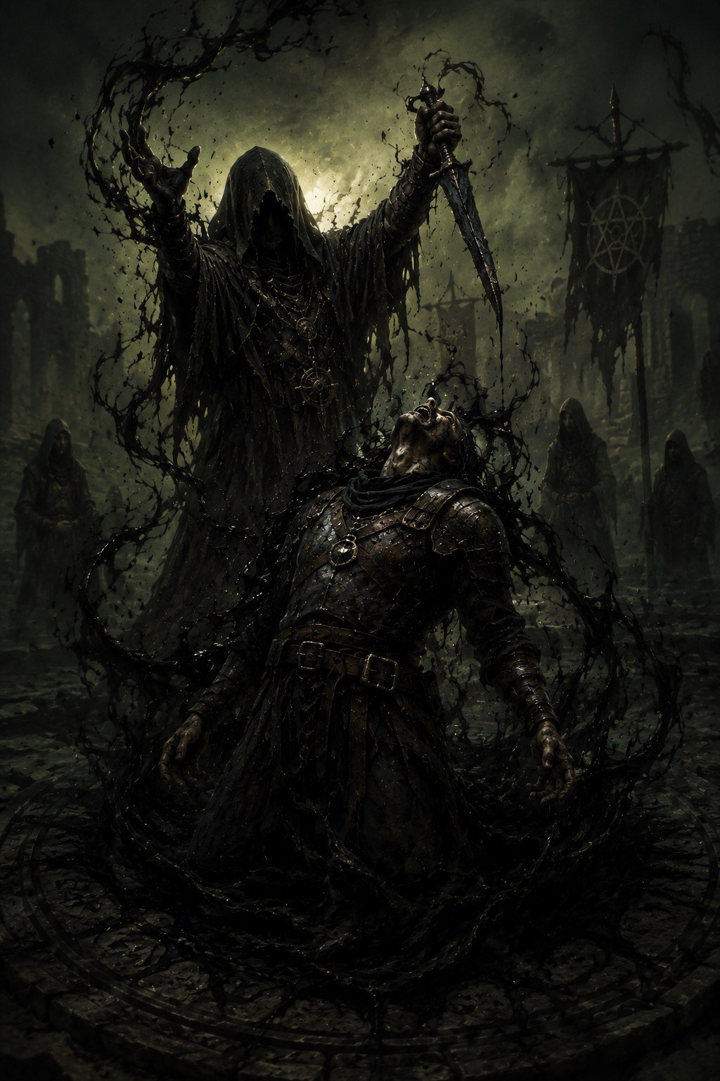 Sacrifice Offered Dark Pact card art