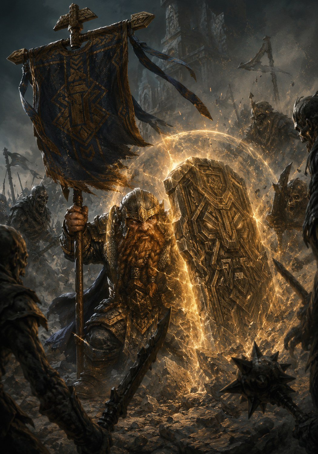 Torvin Stonefist using Ancestral Bulwark
